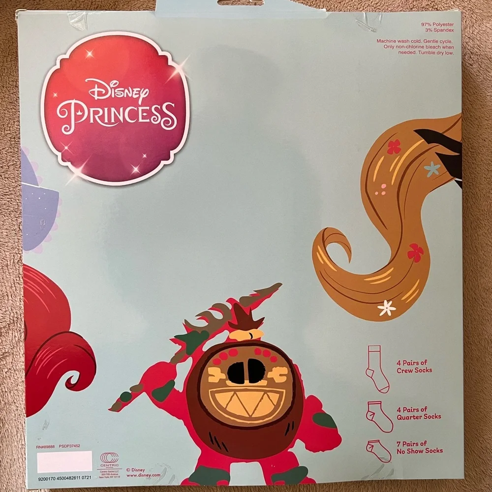 Disney Princess 15 Days of Socks